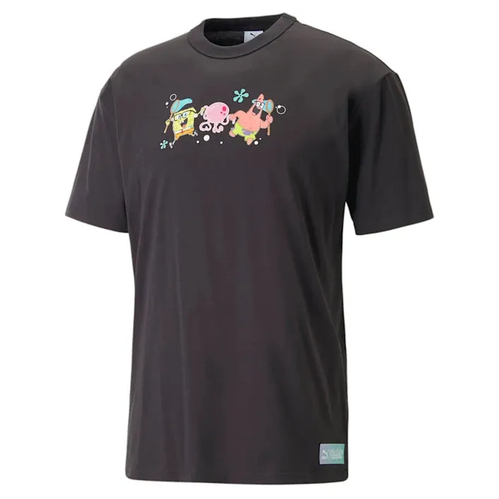 Puma Spongebob Graphic Tee Black