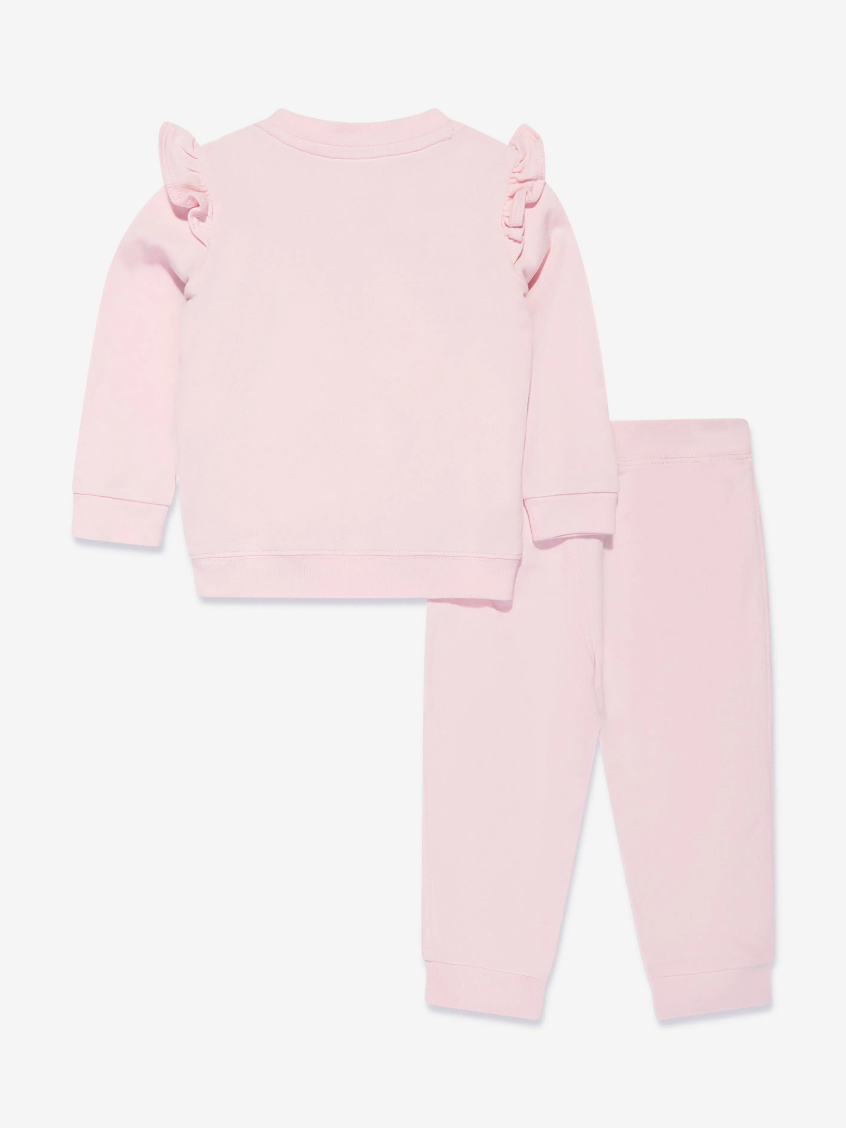 Ralph Lauren Baby Girls Ruffle Tracksuit in Pink