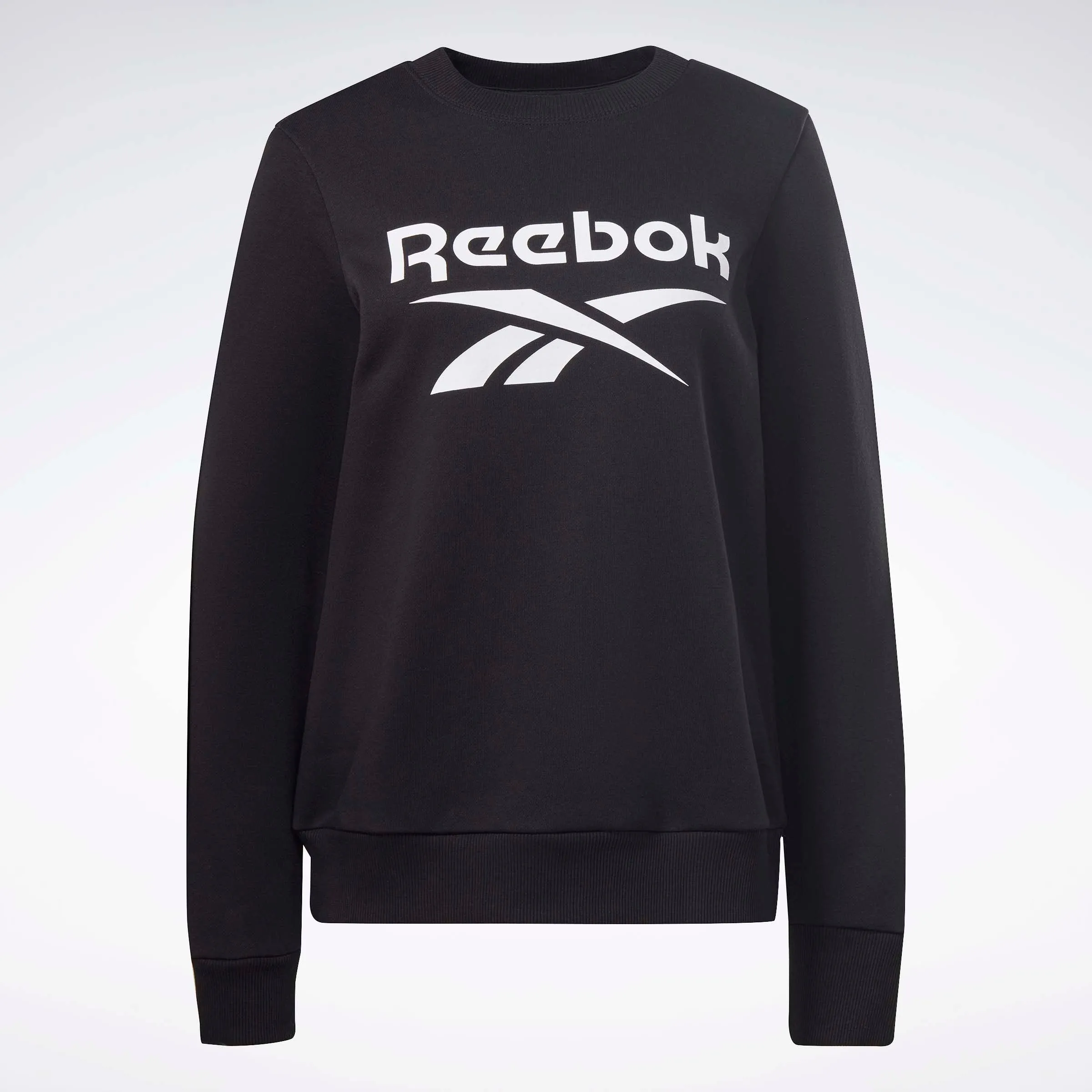 Reebok Identity Big Logo Fleece Crew Sweatshirt Black