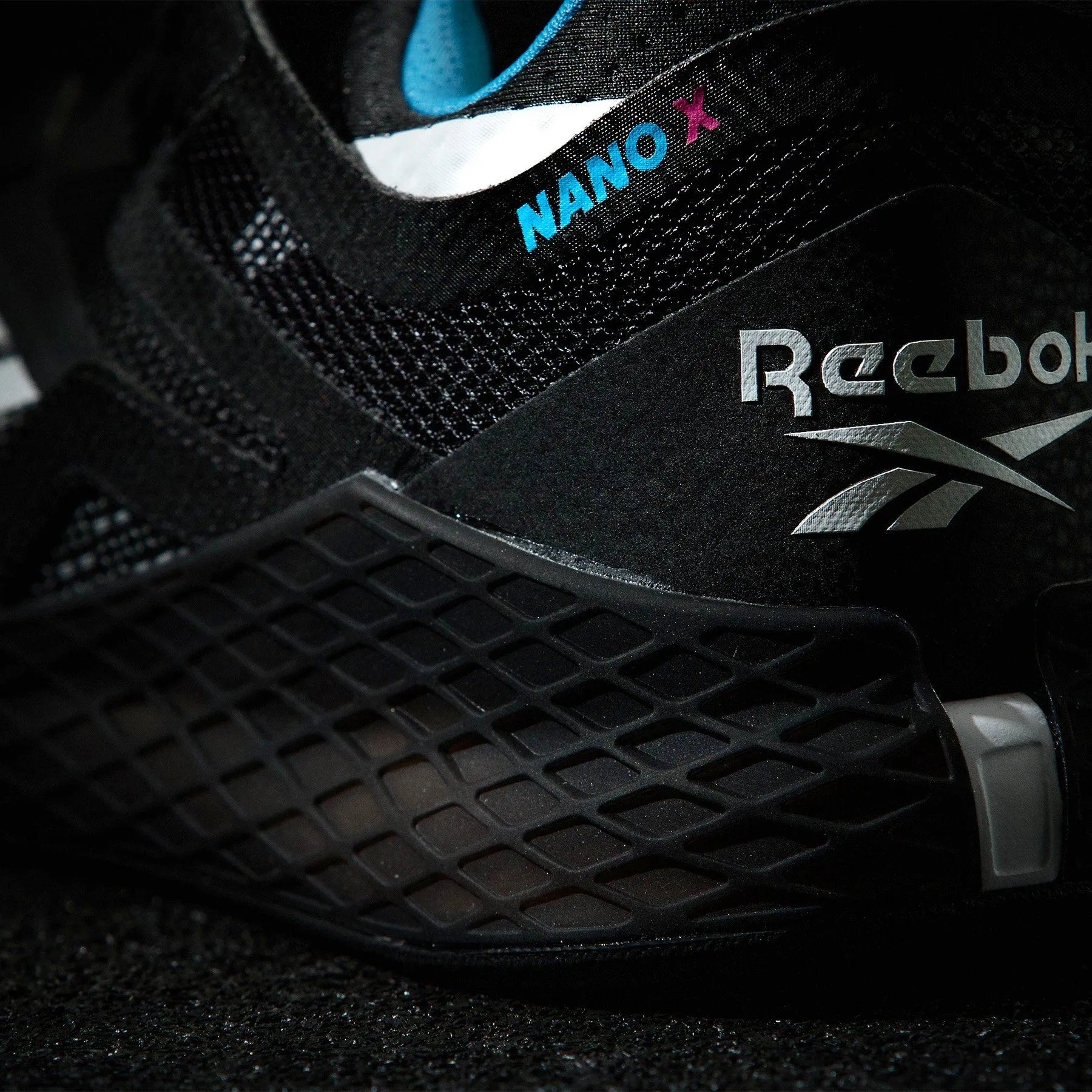 Reebok - Nano X - Men's - BLACK/HORIZON BLUE/CHARTREUSE