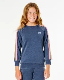 Rip Curl Revival Crew Girls Fleece - Navy