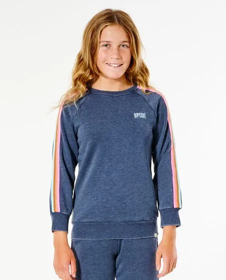 Rip Curl Revival Crew Girls Fleece - Navy