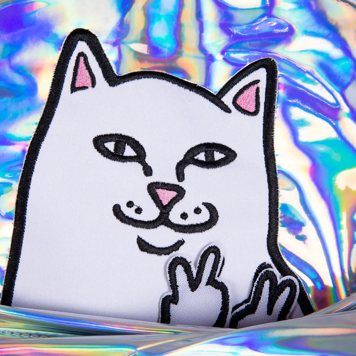 Ripndip Lord Nermal Velcro Hands Backpack Iridescent