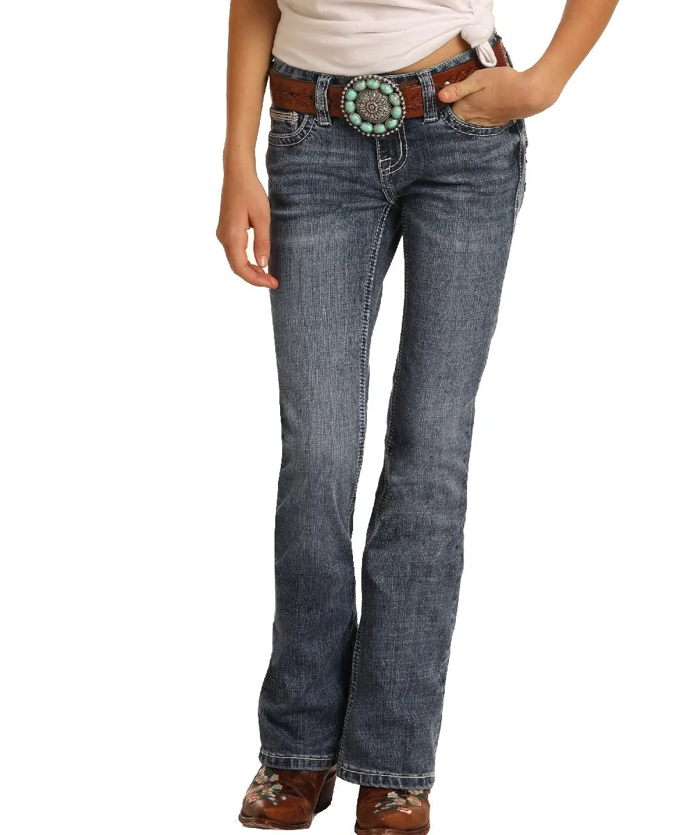 Rock & Roll Cowgirl Girls' Boot Cut Jean