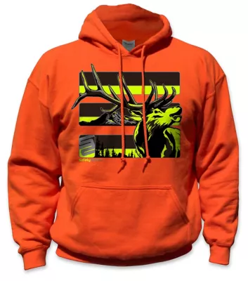 SafetyShirtz Unisex Stealth Elk Reflective High-Visibility Hoodie, Yellow/Gray/Orange