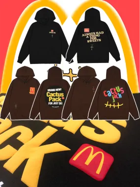 Self-Made FW20 Travis Scott x McDonald's Apple Pie High Street Foam Print Hoodie