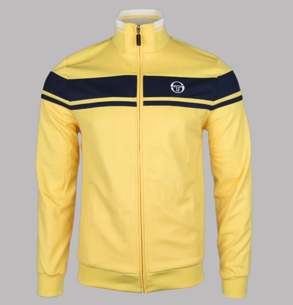 Sergio Tacchini Damarindo Tracksuit Top Lemon Drop/Maritime Blue