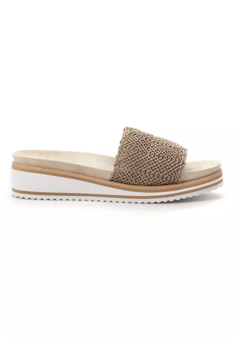 Shu Talk AMAZTEP Simple Elastic Slide Comfy Sandals