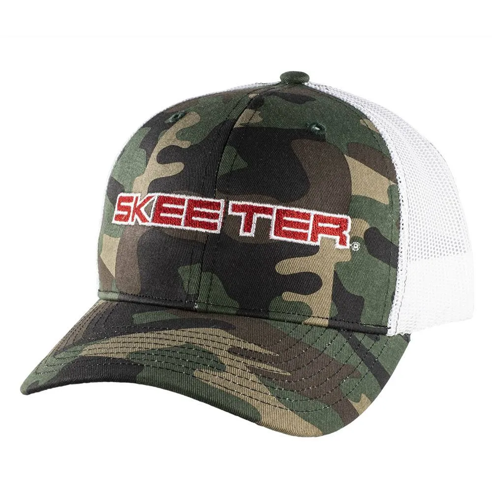 Skeeter White Camo Trucker Hat