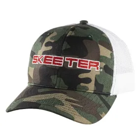 Skeeter White Camo Trucker Hat