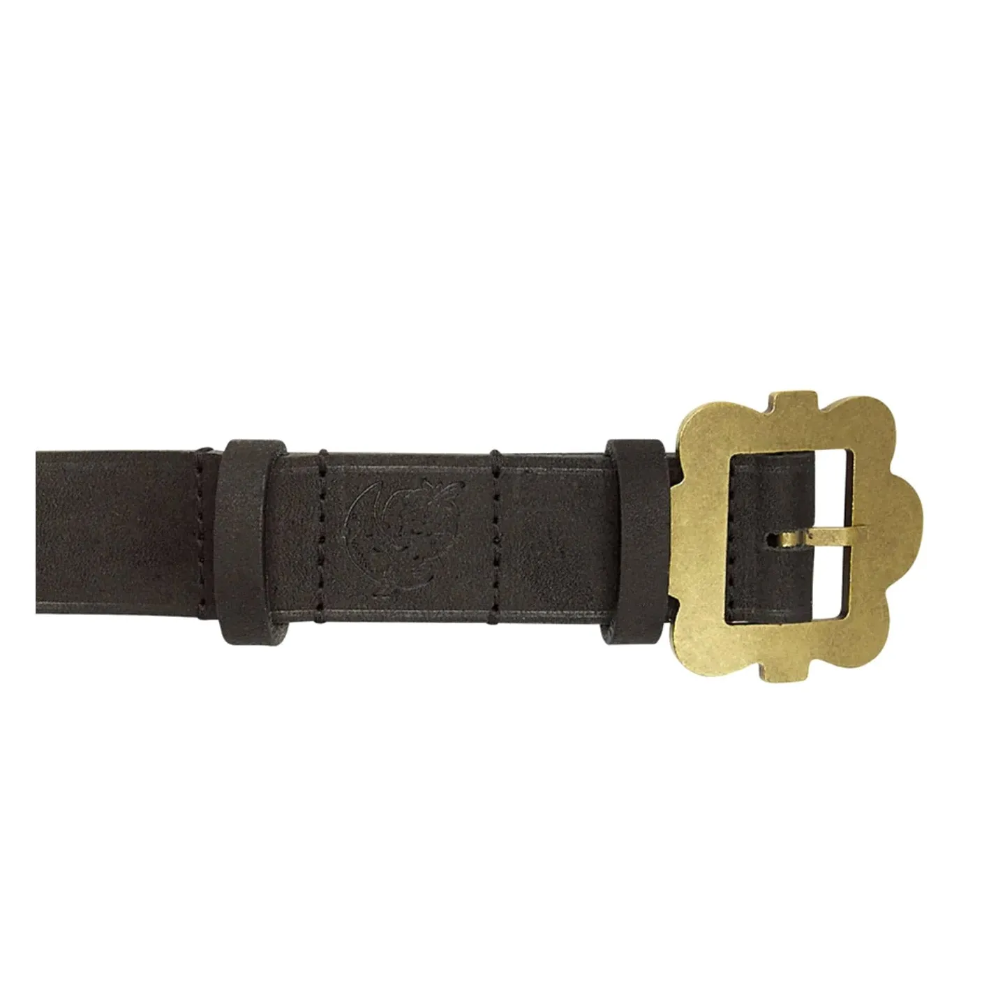 SKY HIGH FARM WORKWEAR BELT FLOWER BUCKLE BLACK