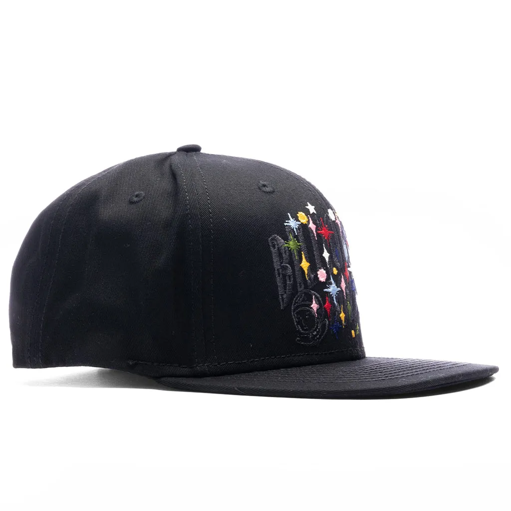 Stars Snapback Hat - Black