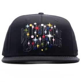 Stars Snapback Hat - Black