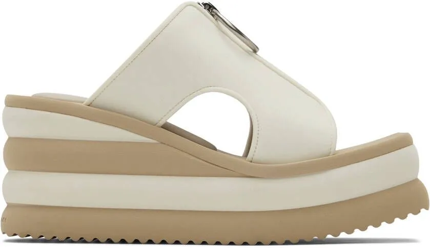 Stella McCartney Off-White Scuba Slide Sandals