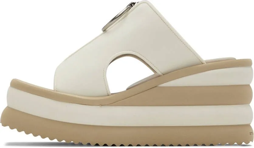 Stella McCartney Off-White Scuba Slide Sandals