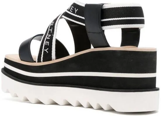 Stella McCartney Sneak-Elyse 80mm platform sandals Black