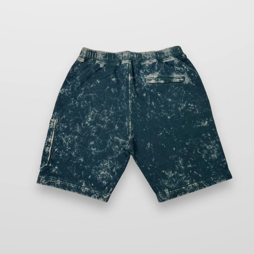 Stone Island Camo OVD `Treatment Tracksuit Shorts In Blue