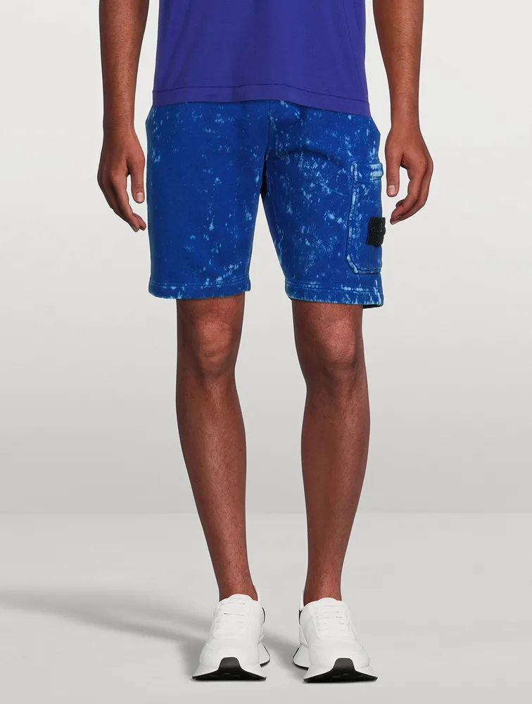 STONE ISLAND Off-Dye Fleece Shorts