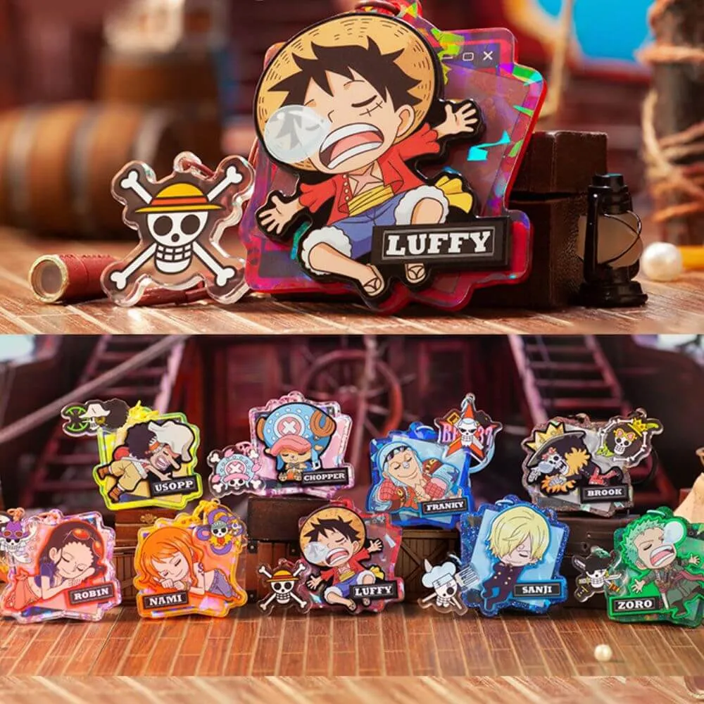 Straw Hat Crew One Piece Keychain Set