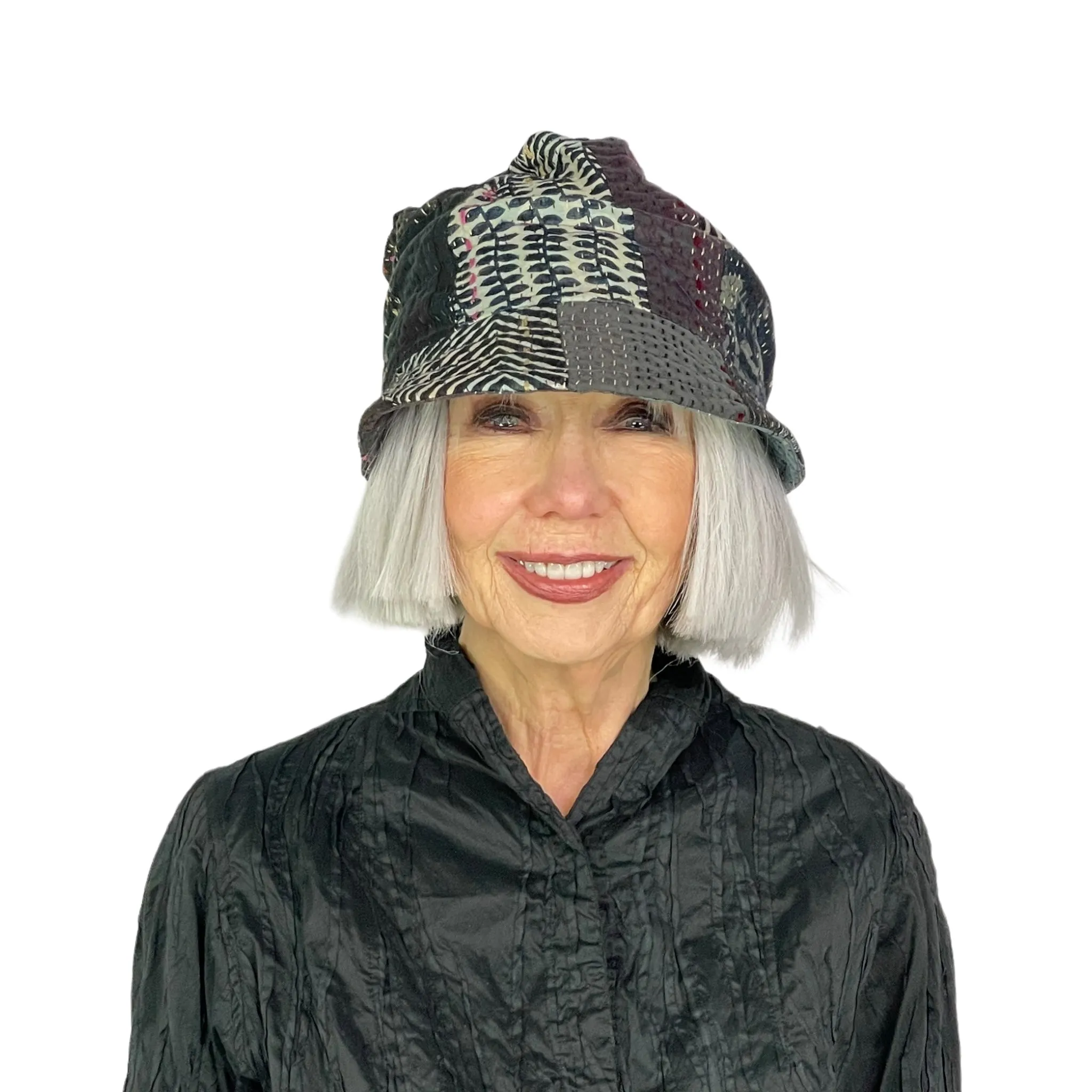 STRIPE RALLIS PRINT HALF BRIM HAT