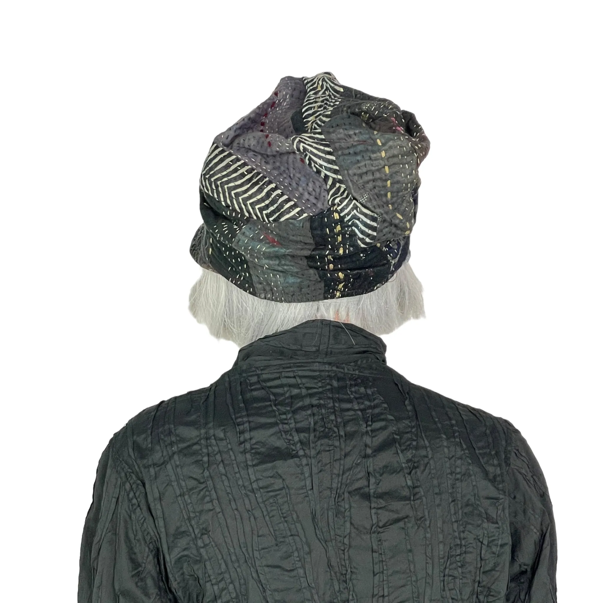 STRIPE RALLIS PRINT HALF BRIM HAT