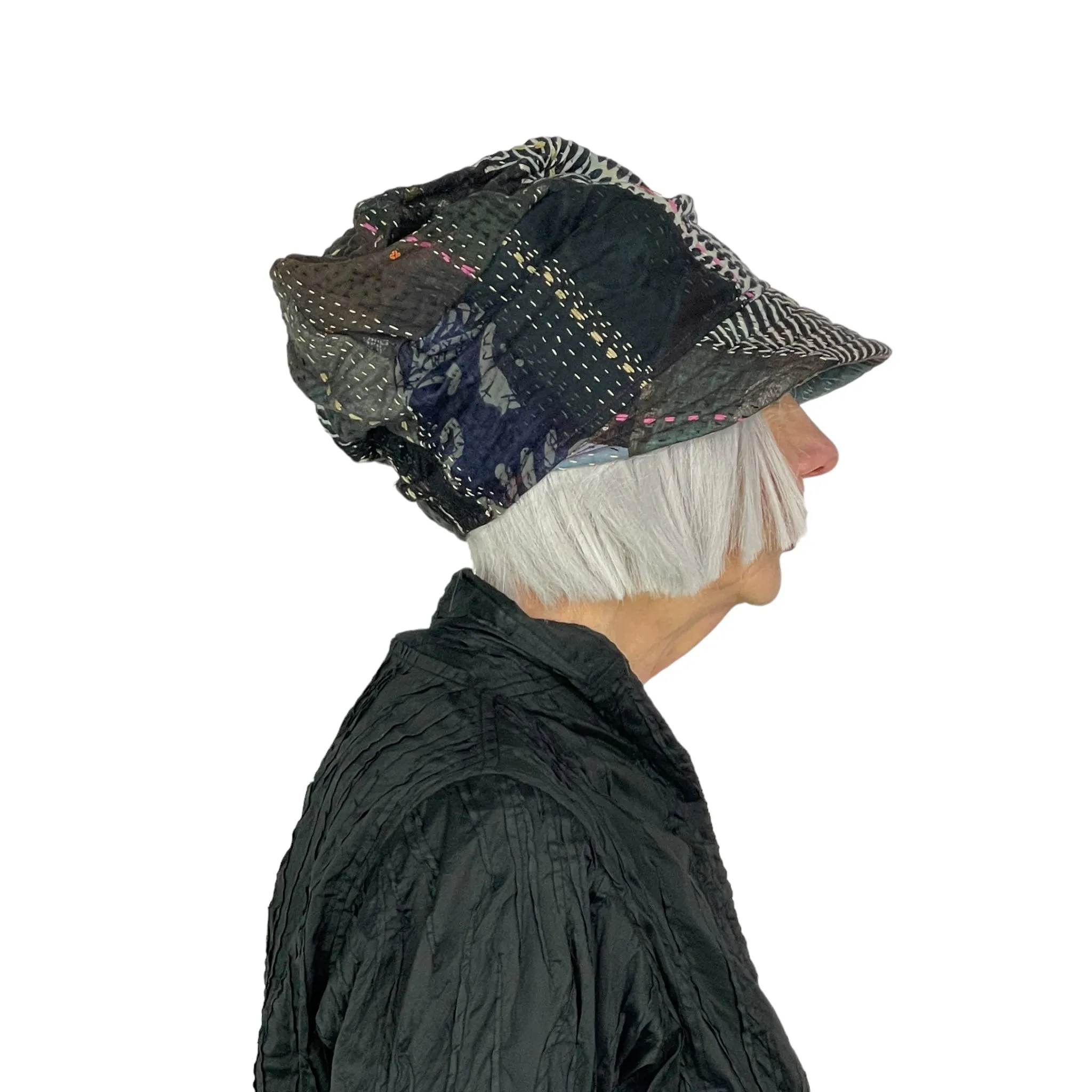 STRIPE RALLIS PRINT HALF BRIM HAT