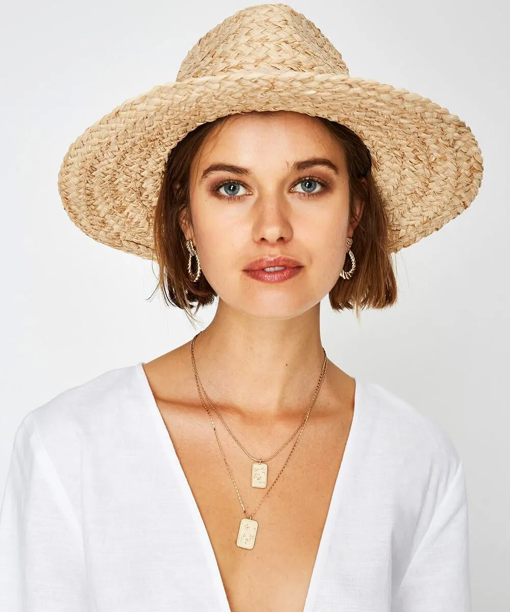 Subtitled Ray Straw Hat Natural