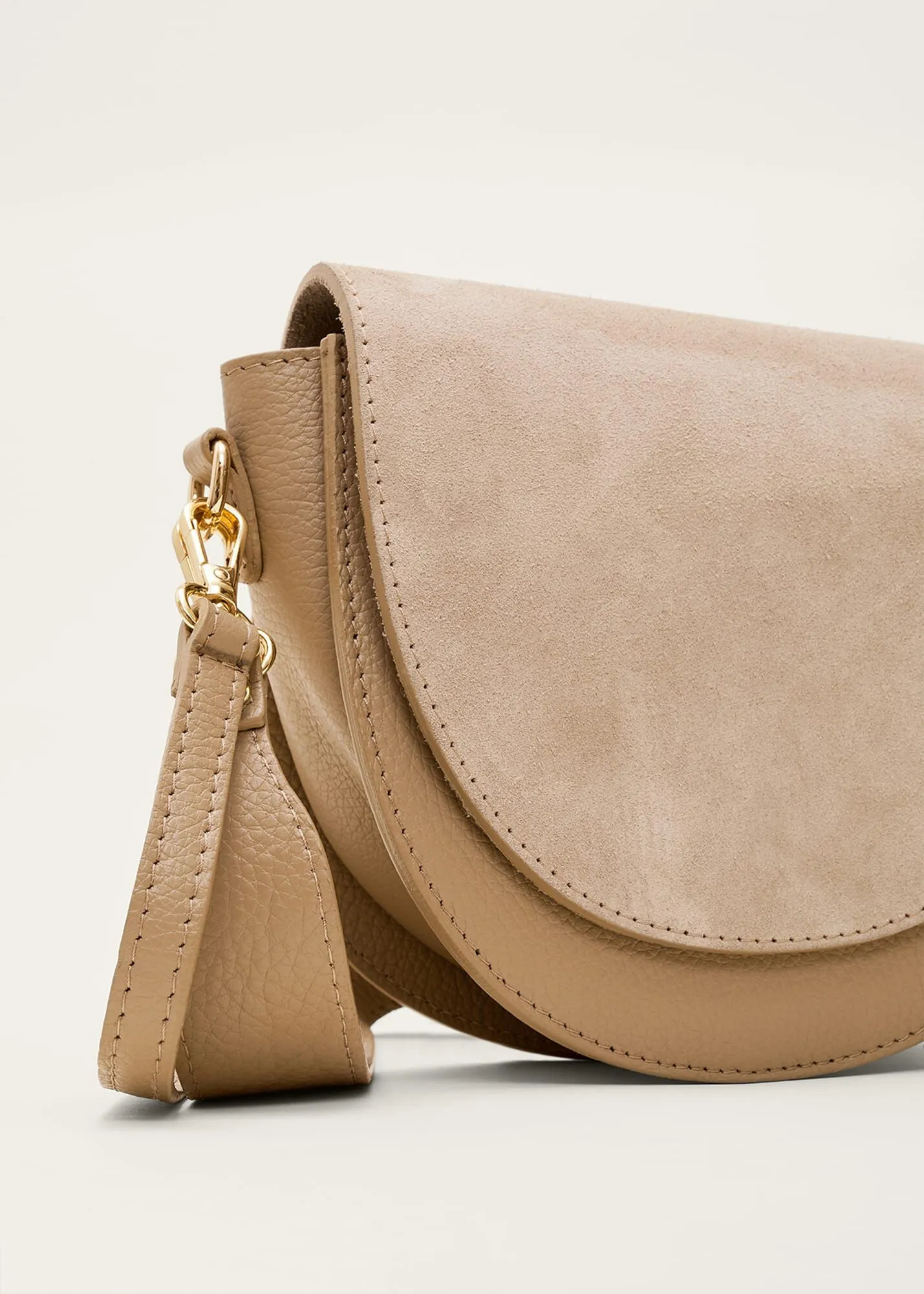 Suede Leather Cross Body Bag