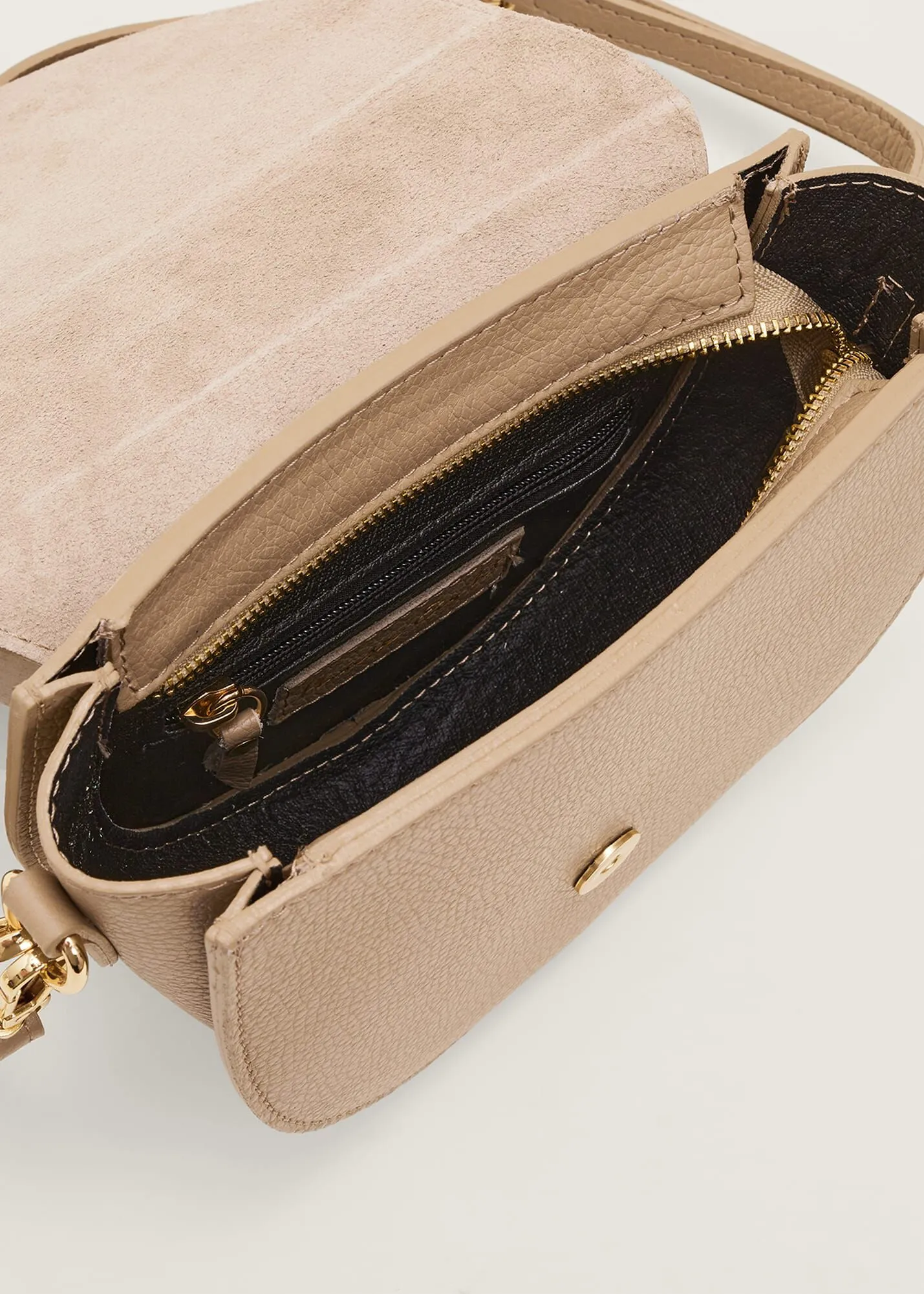 Suede Leather Cross Body Bag