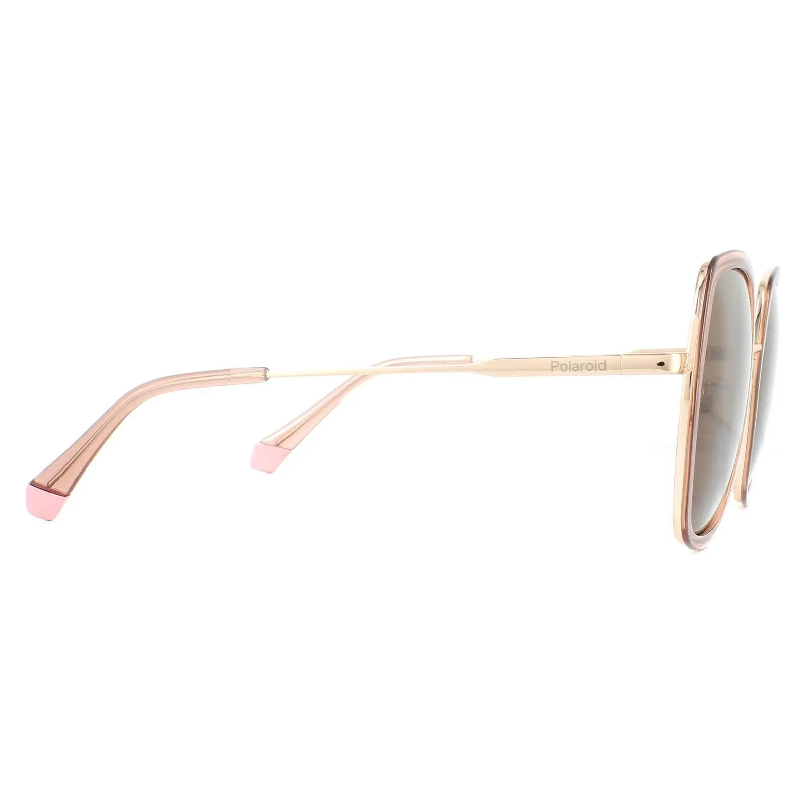 Sunglasses | Square Pink Bronze Polarized Sunglasses | Polaroid