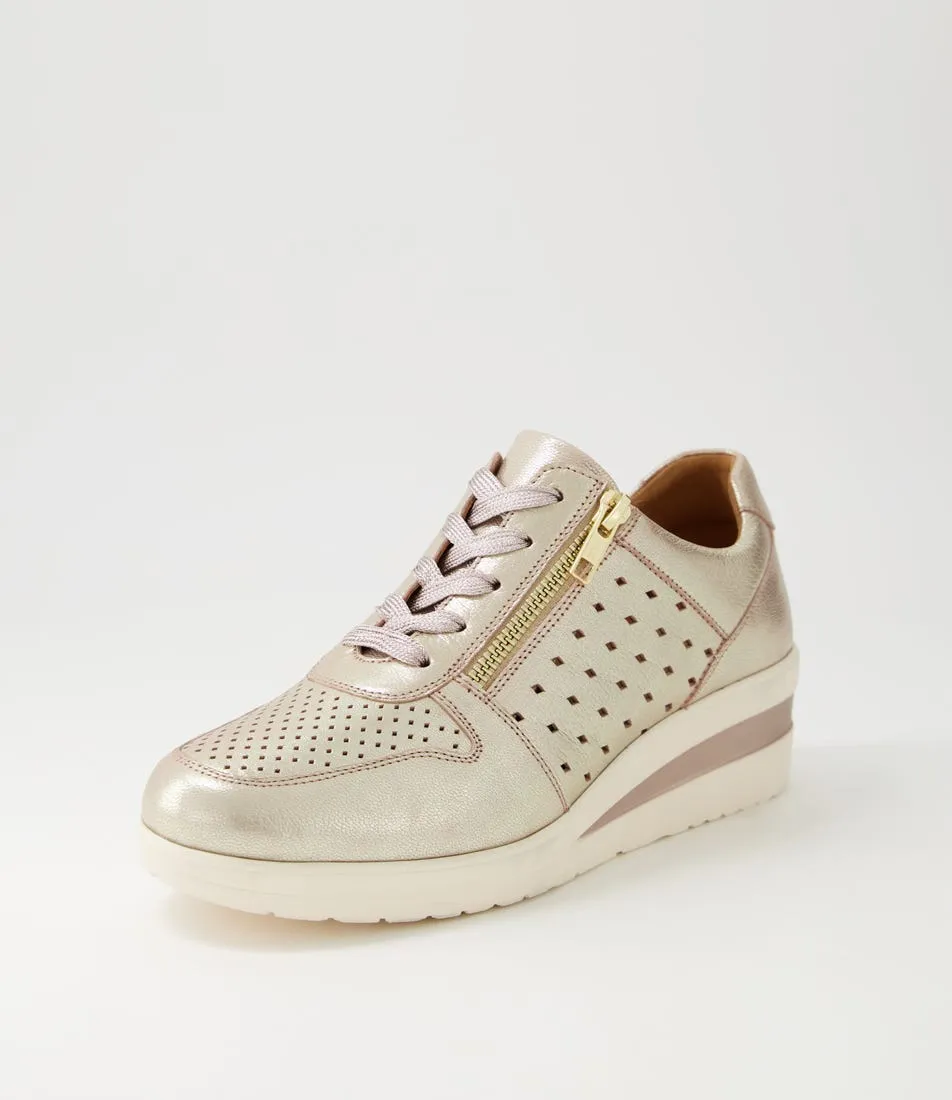 SUPERSOFT Resepct Rose Metallic Leather Sneakers