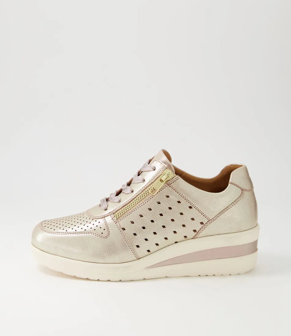 SUPERSOFT Resepct Rose Metallic Leather Sneakers