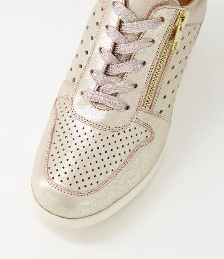 SUPERSOFT Resepct Rose Metallic Leather Sneakers