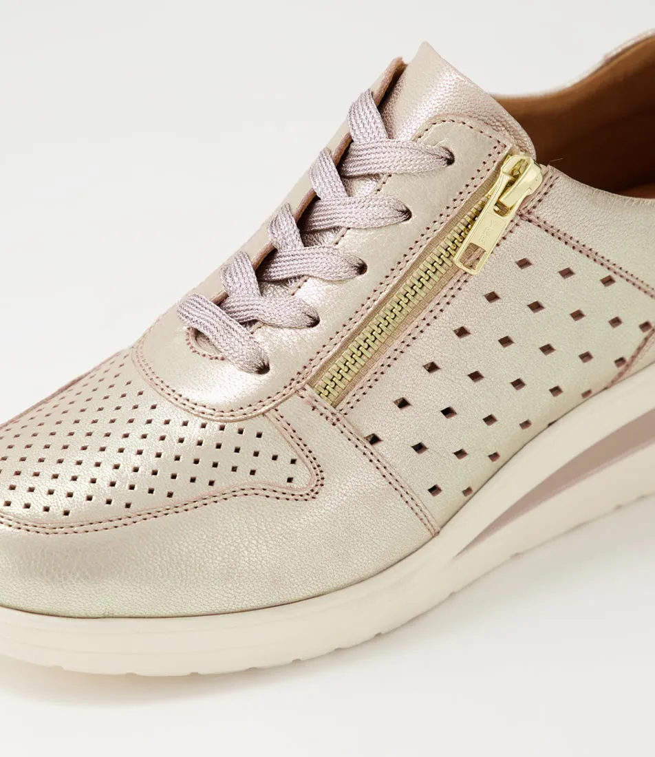 SUPERSOFT Resepct Rose Metallic Leather Sneakers