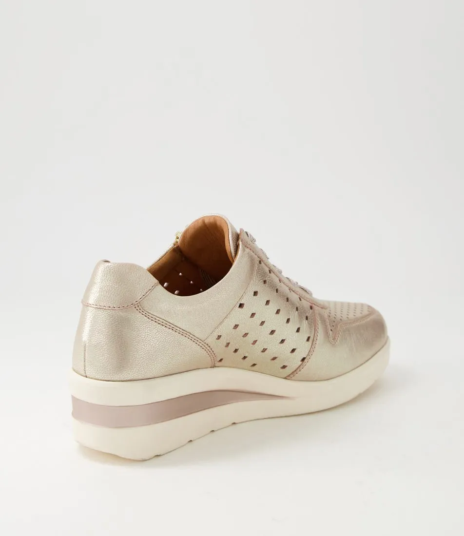 SUPERSOFT Resepct Rose Metallic Leather Sneakers