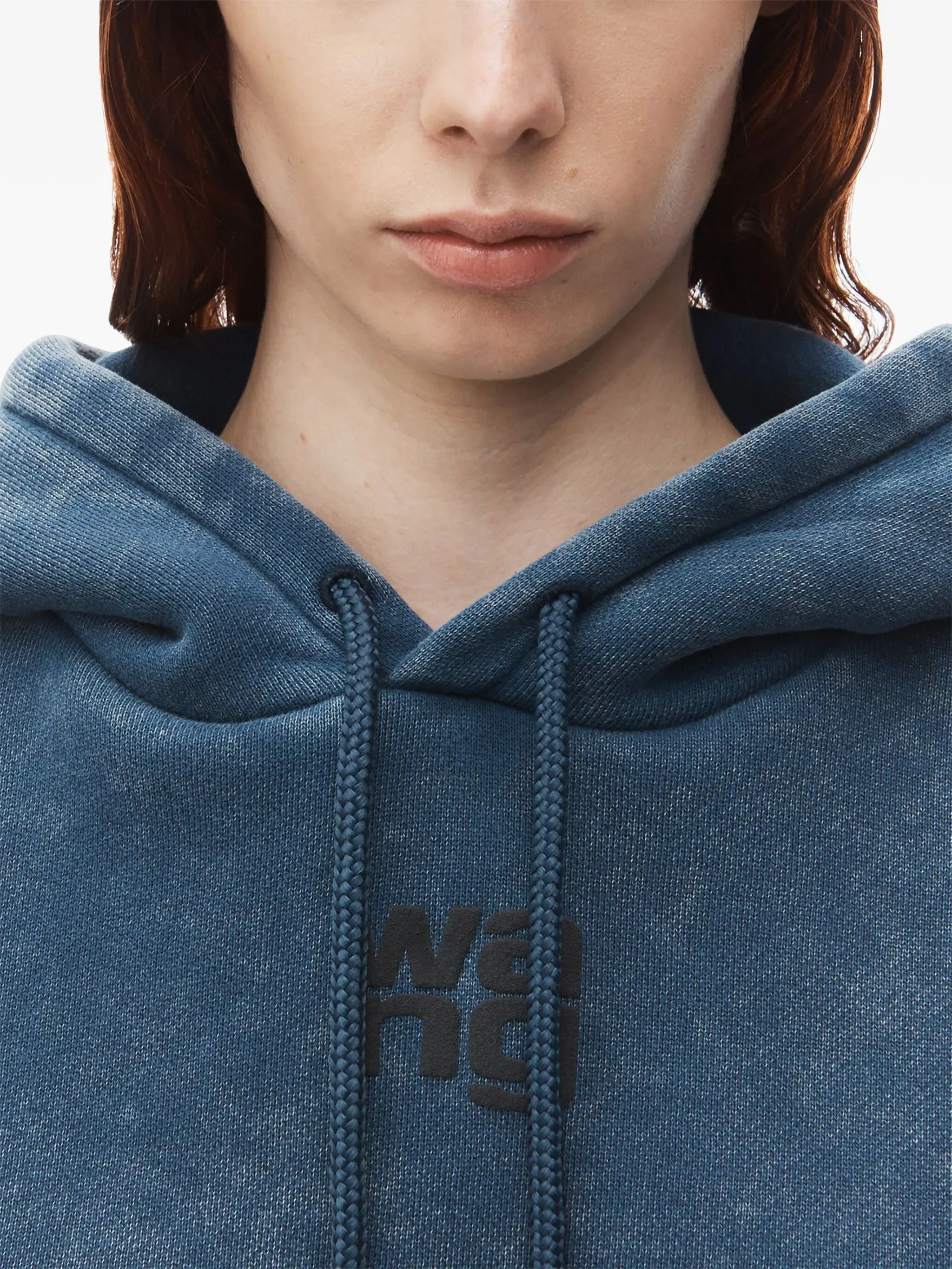 T BY ALEXANDER WANG - Women Essential Terry With Puff Paint Logo Hoodie