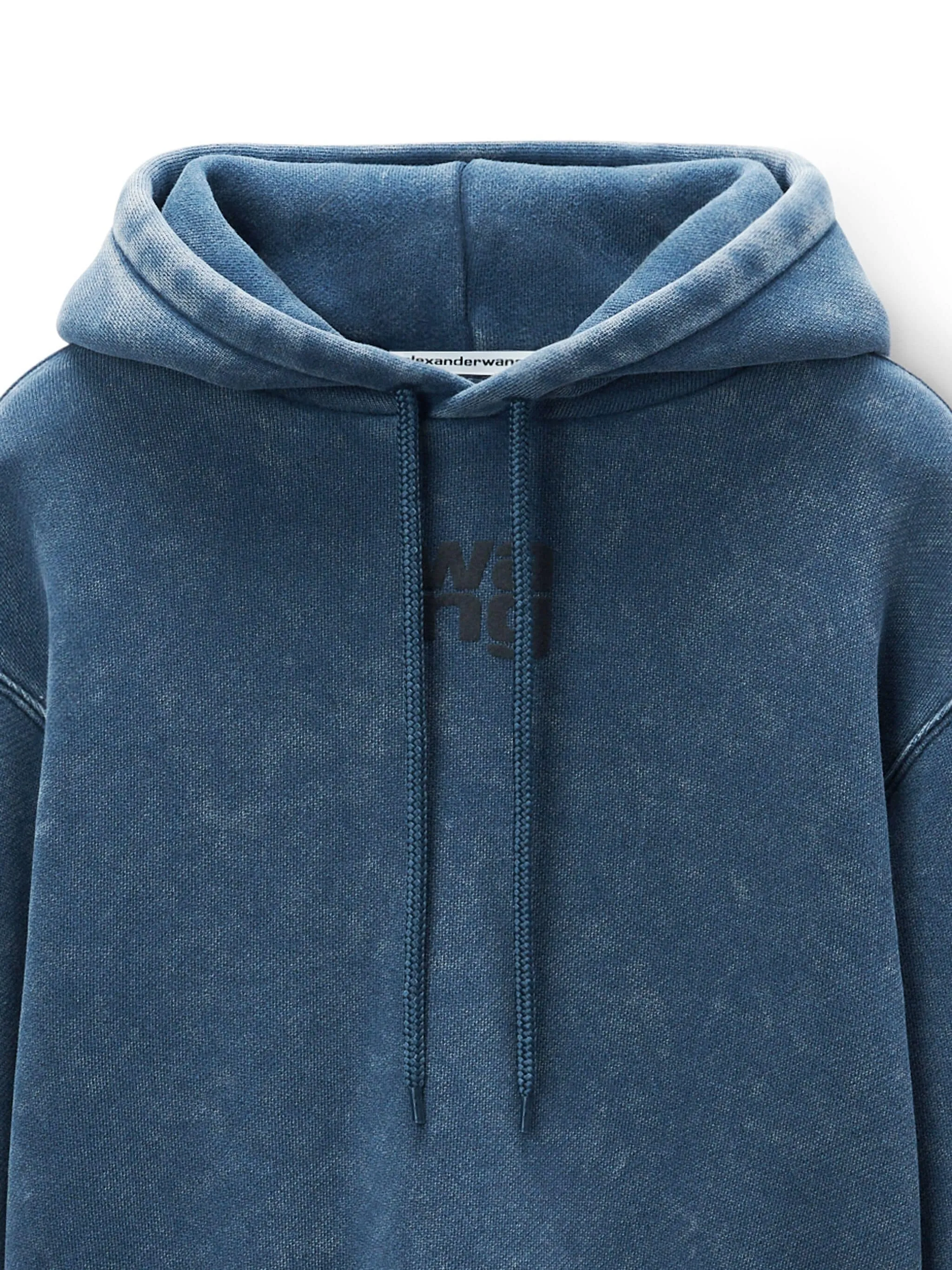 T BY ALEXANDER WANG - Women Essential Terry With Puff Paint Logo Hoodie