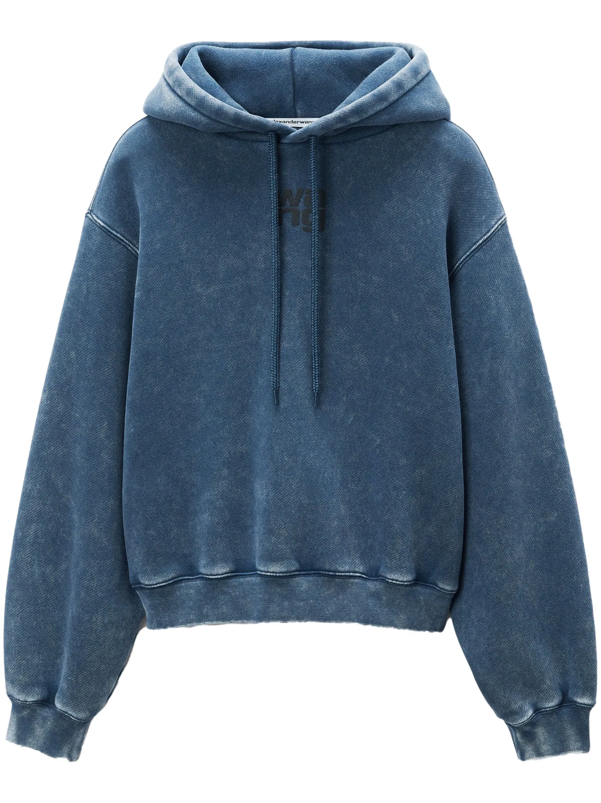 T BY ALEXANDER WANG - Women Essential Terry With Puff Paint Logo Hoodie