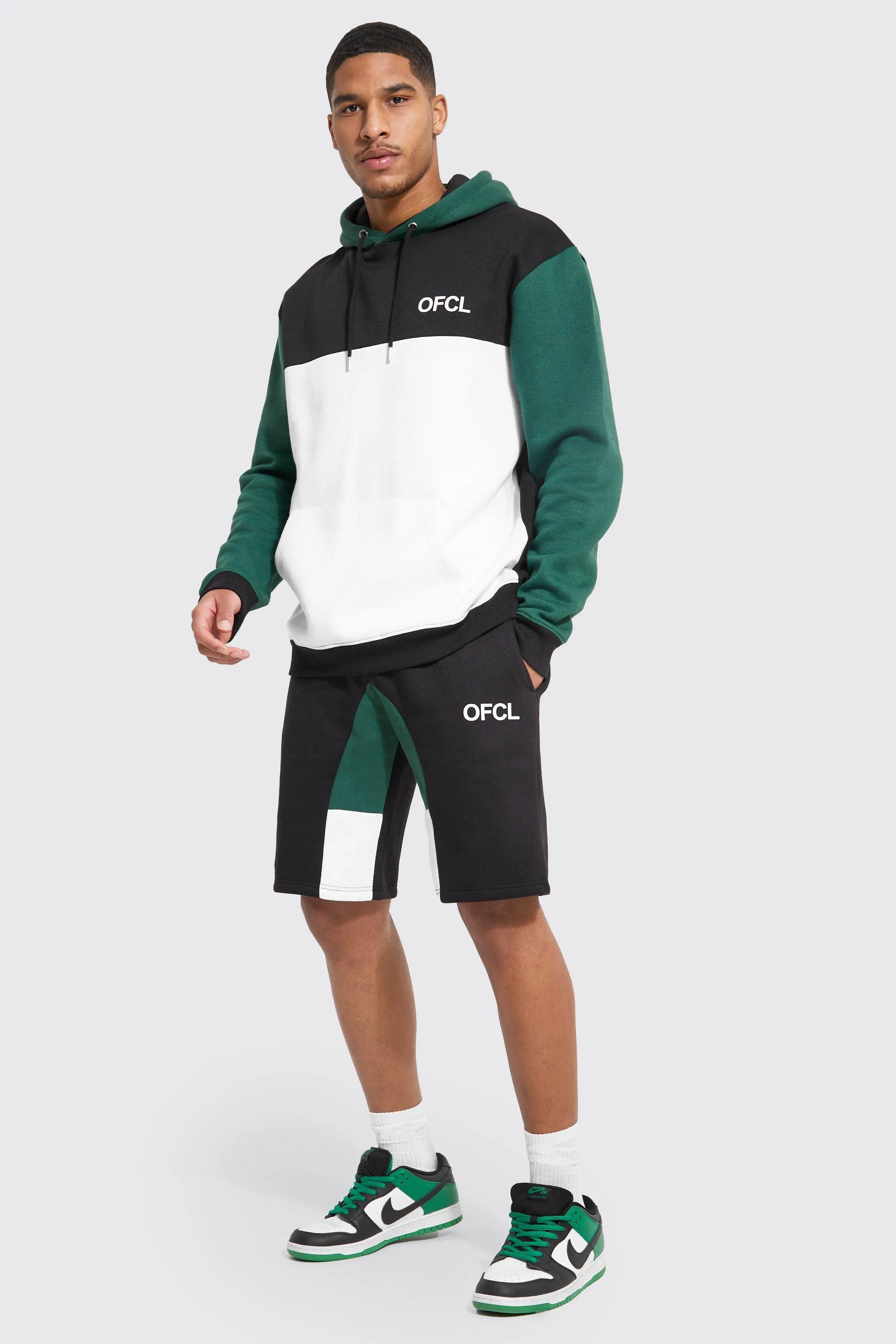 Tall Ofcl Colour Block Short Tracksuit