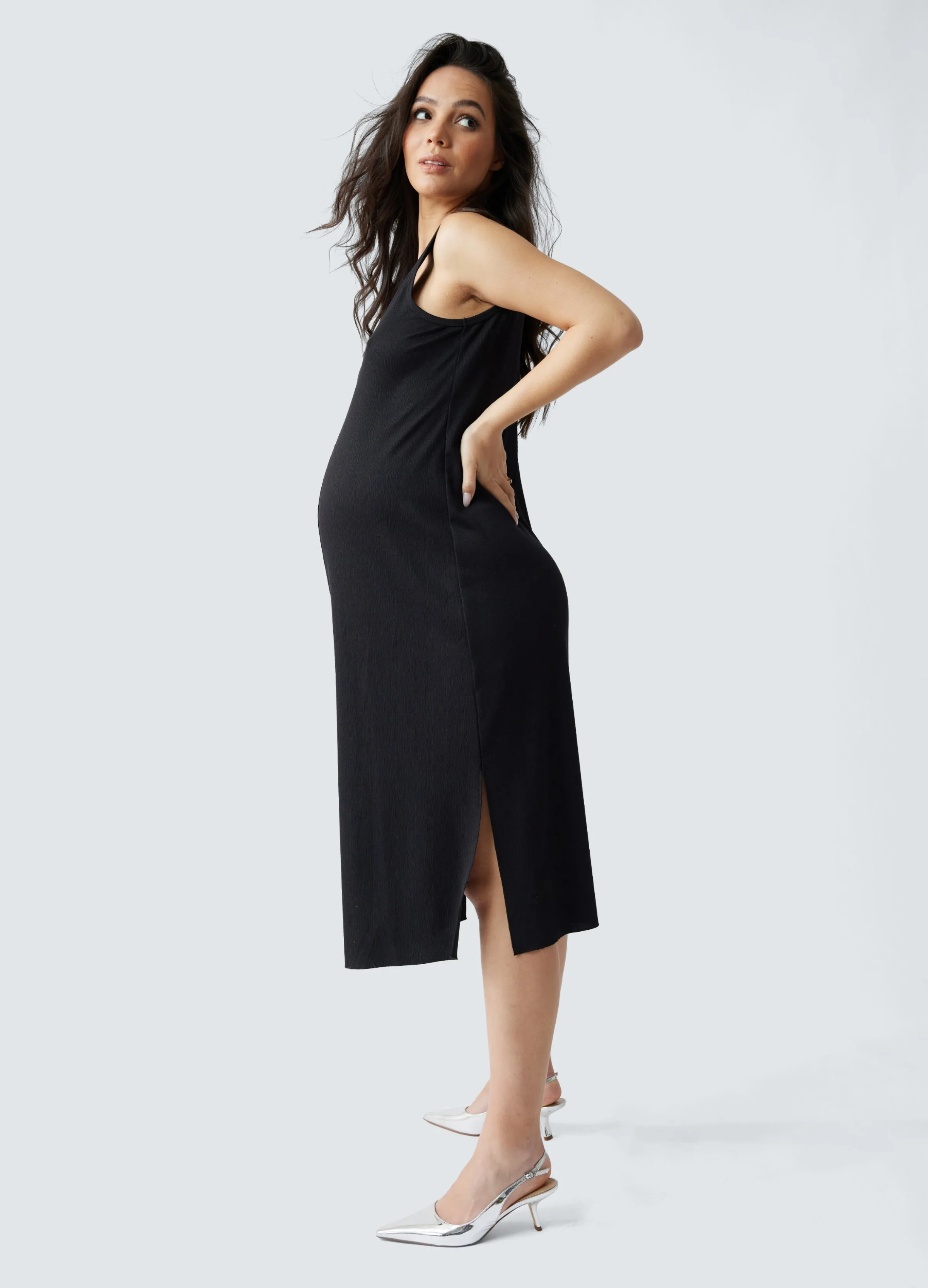 The Always On Maternity Midi Dress