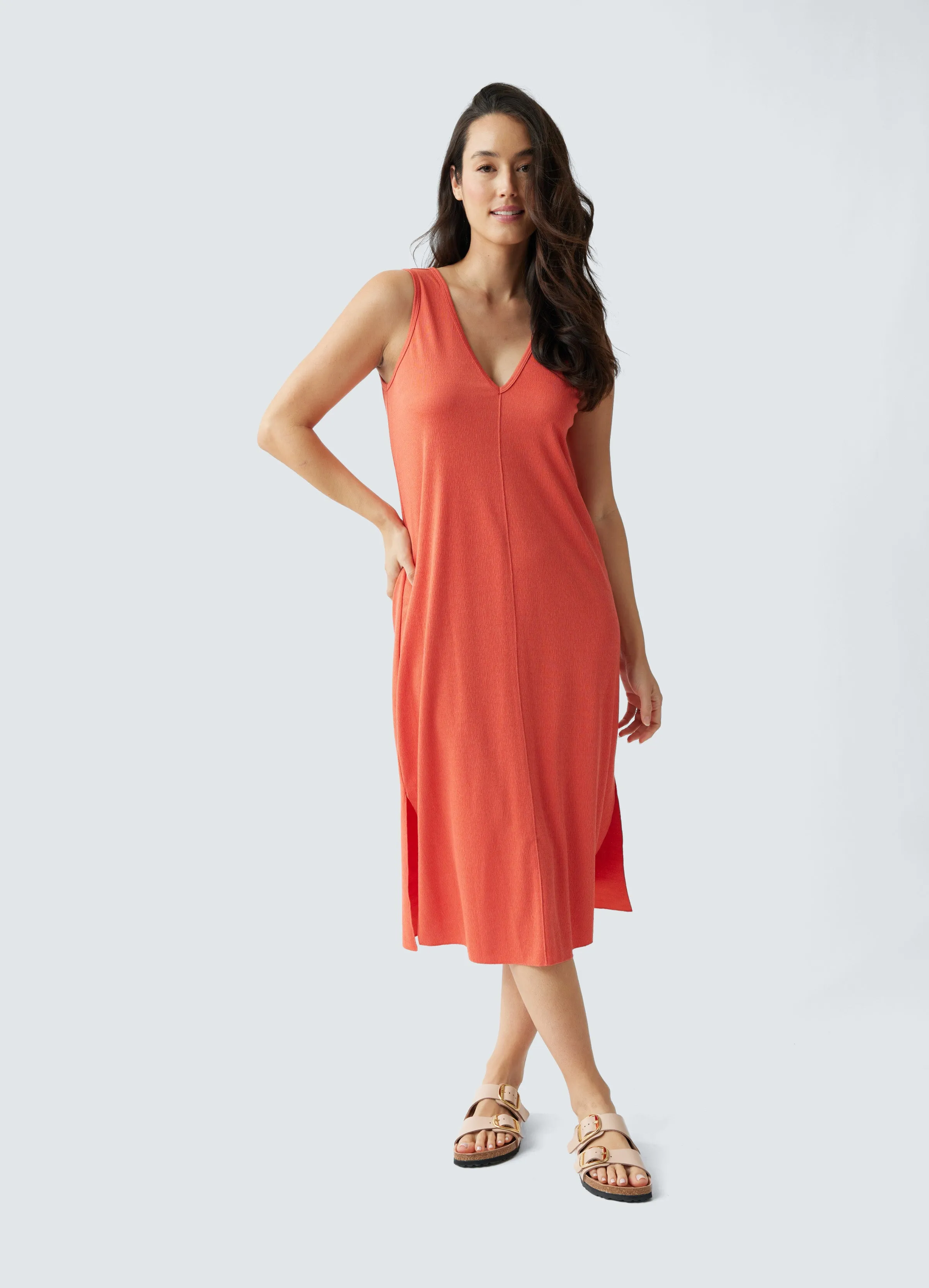 The Always On Maternity Midi Dress