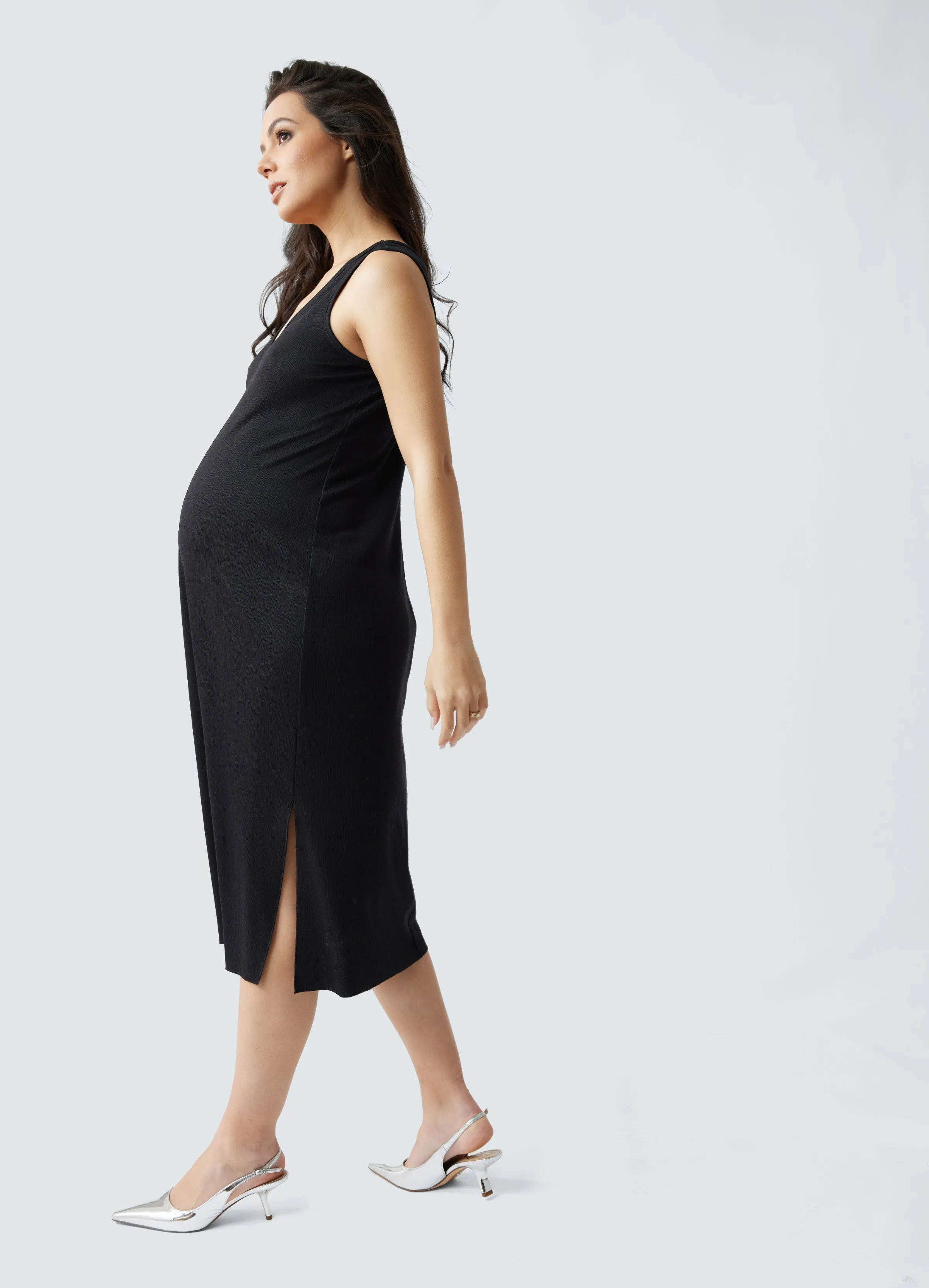 The Always On Maternity Midi Dress