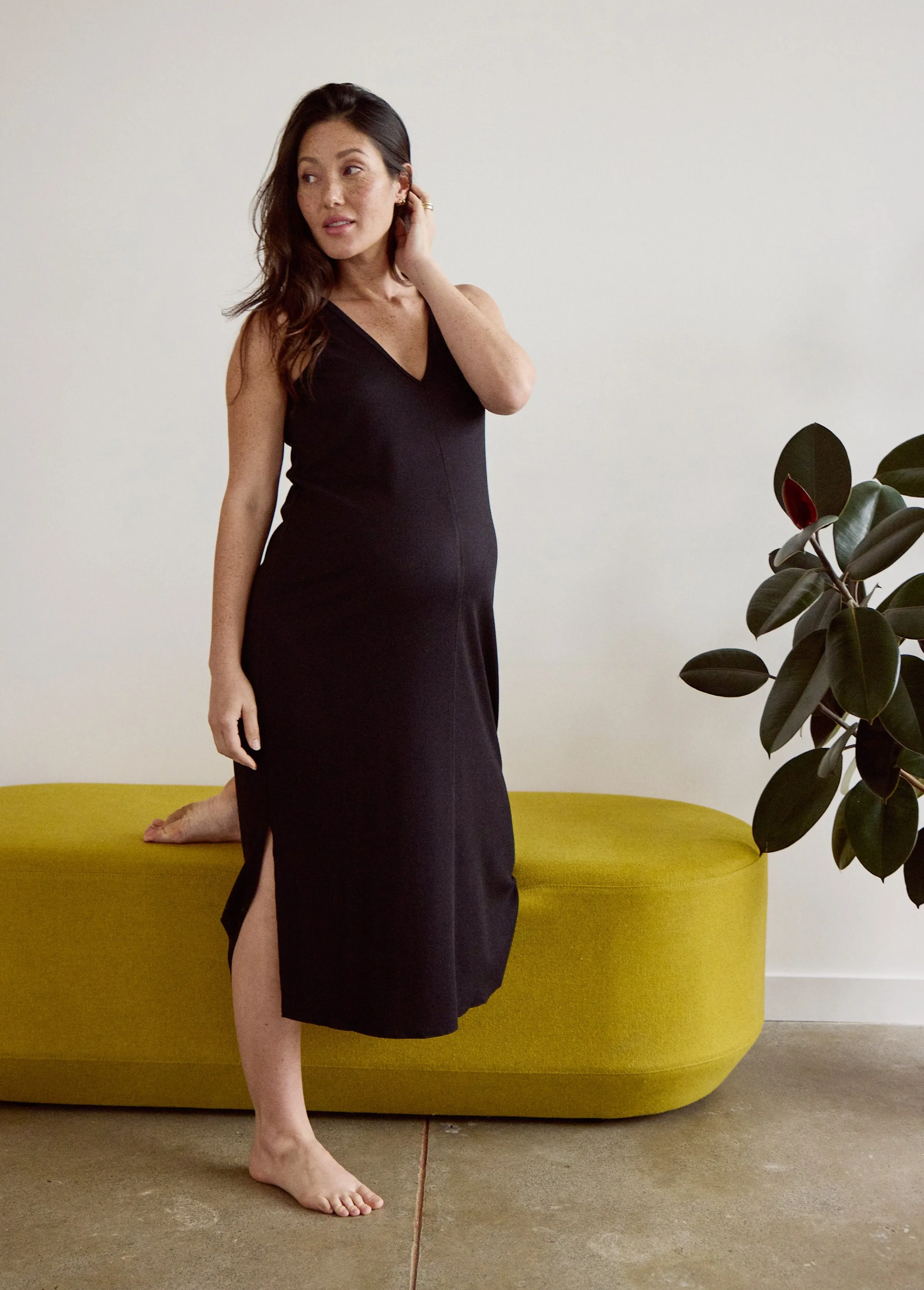 The Always On Maternity Midi Dress