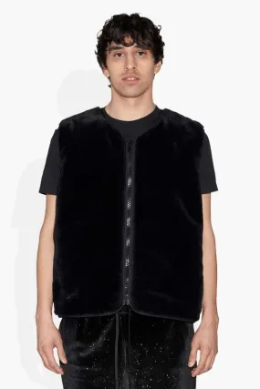 The Celect Fuzzy Vest - Black