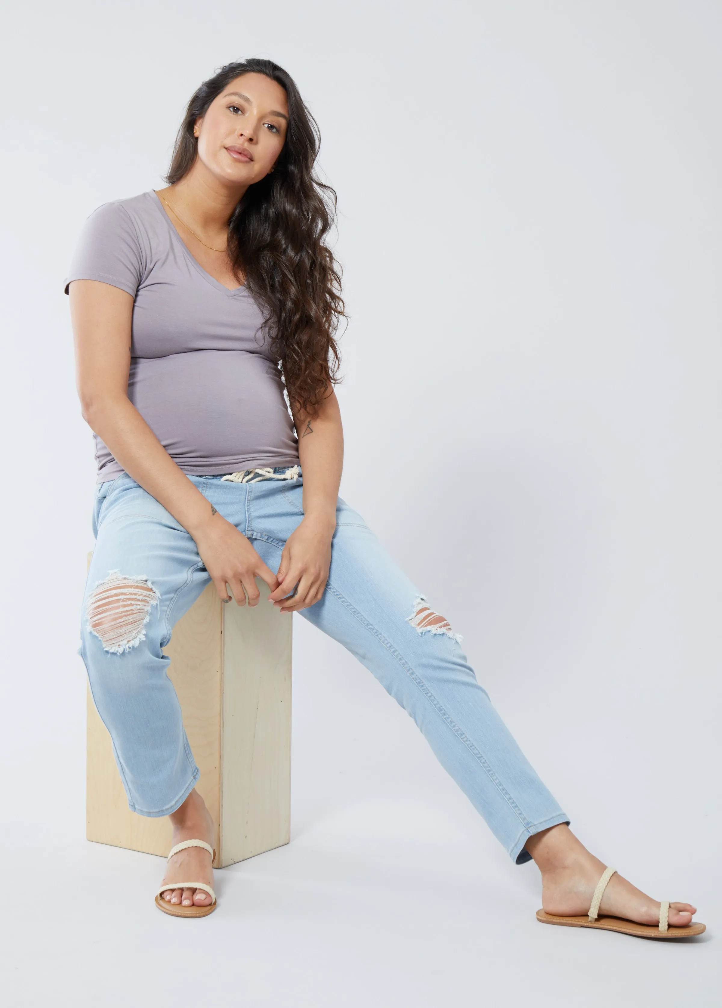 The Every Trimester Drawstring Maternity Jean