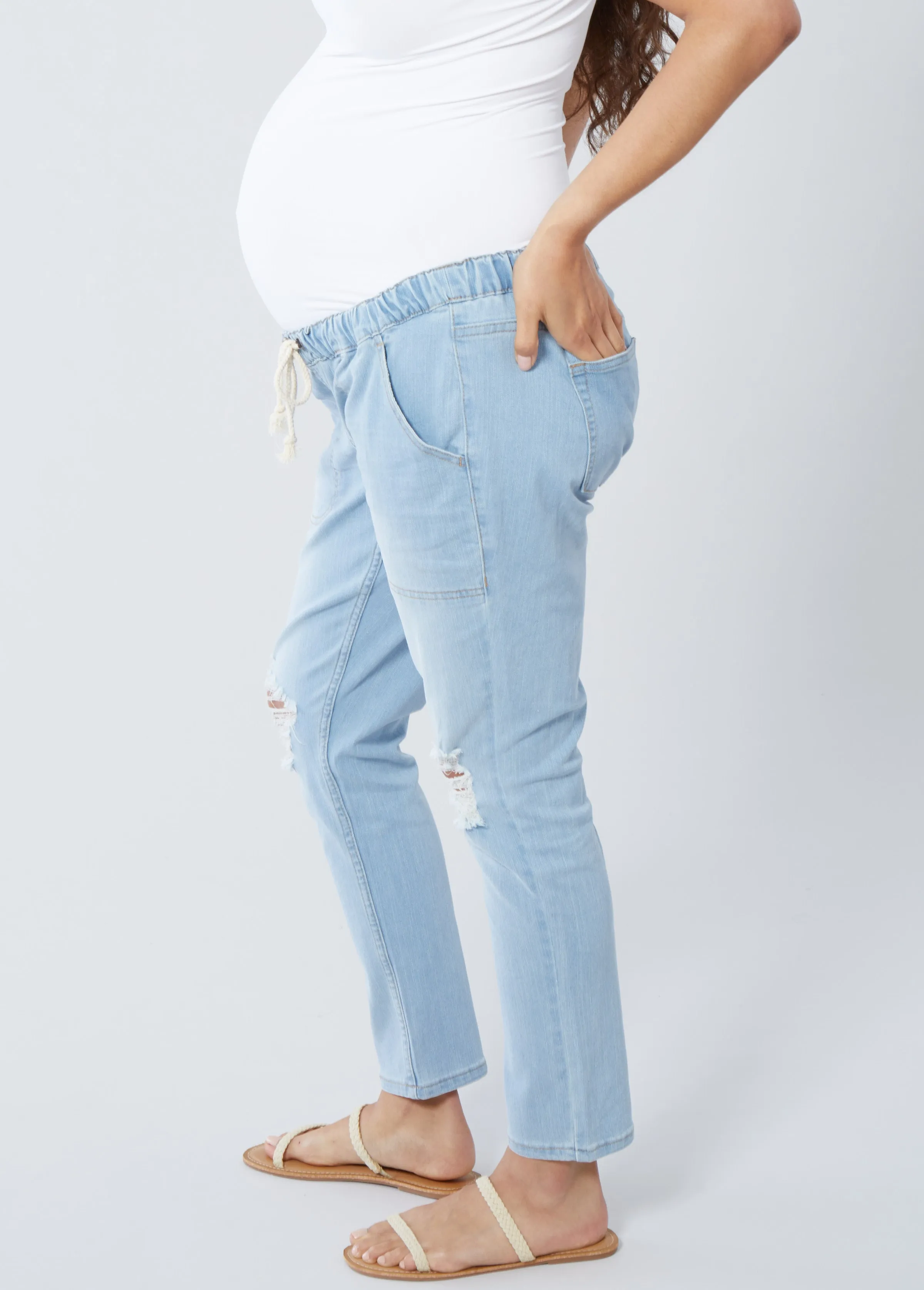 The Every Trimester Drawstring Maternity Jean