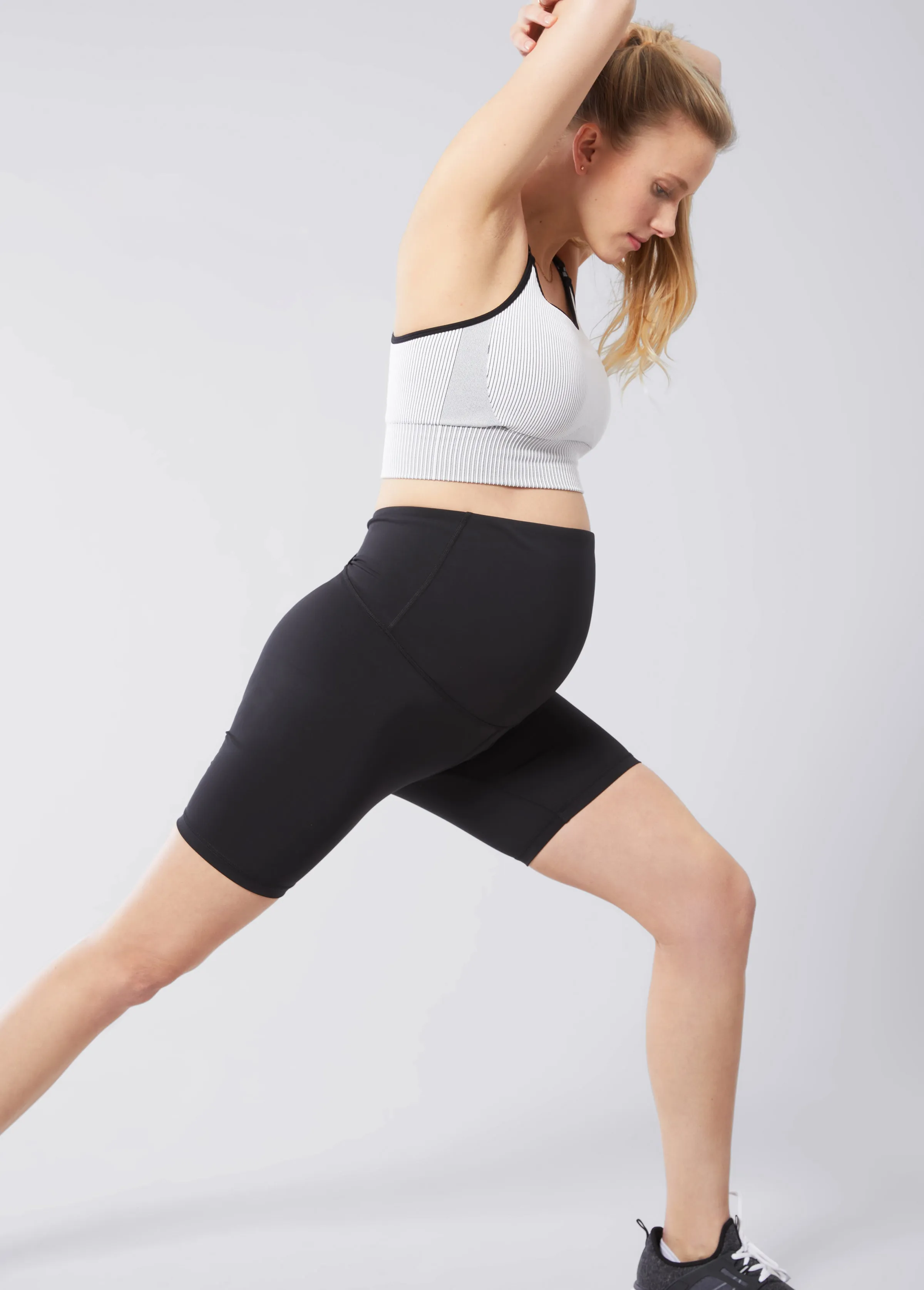 The Smooth Ride Maternity Black Bike Short