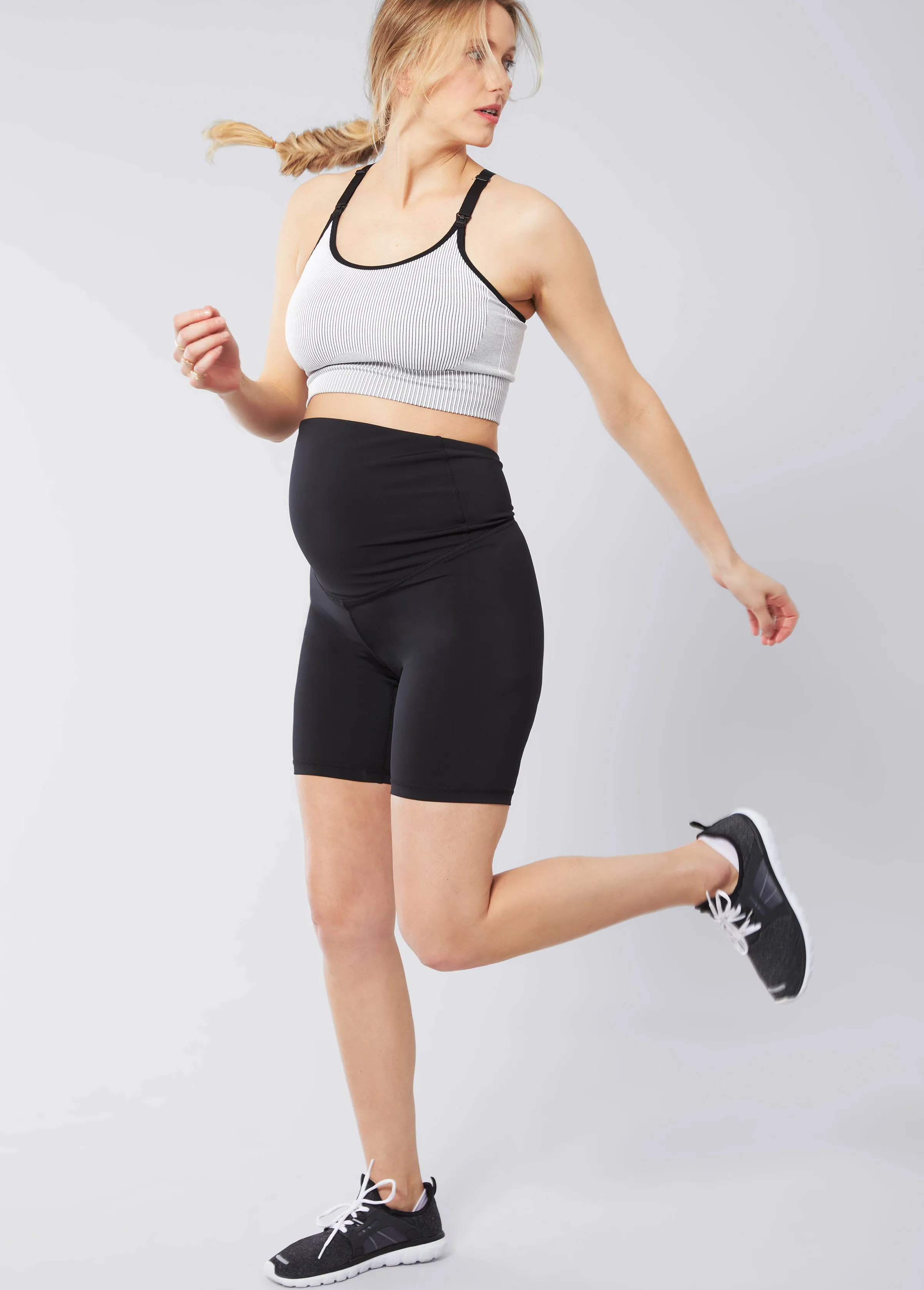 The Smooth Ride Maternity Black Bike Short