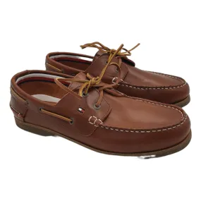 Tommy Hilfiger Brown Leather Deck Shoes