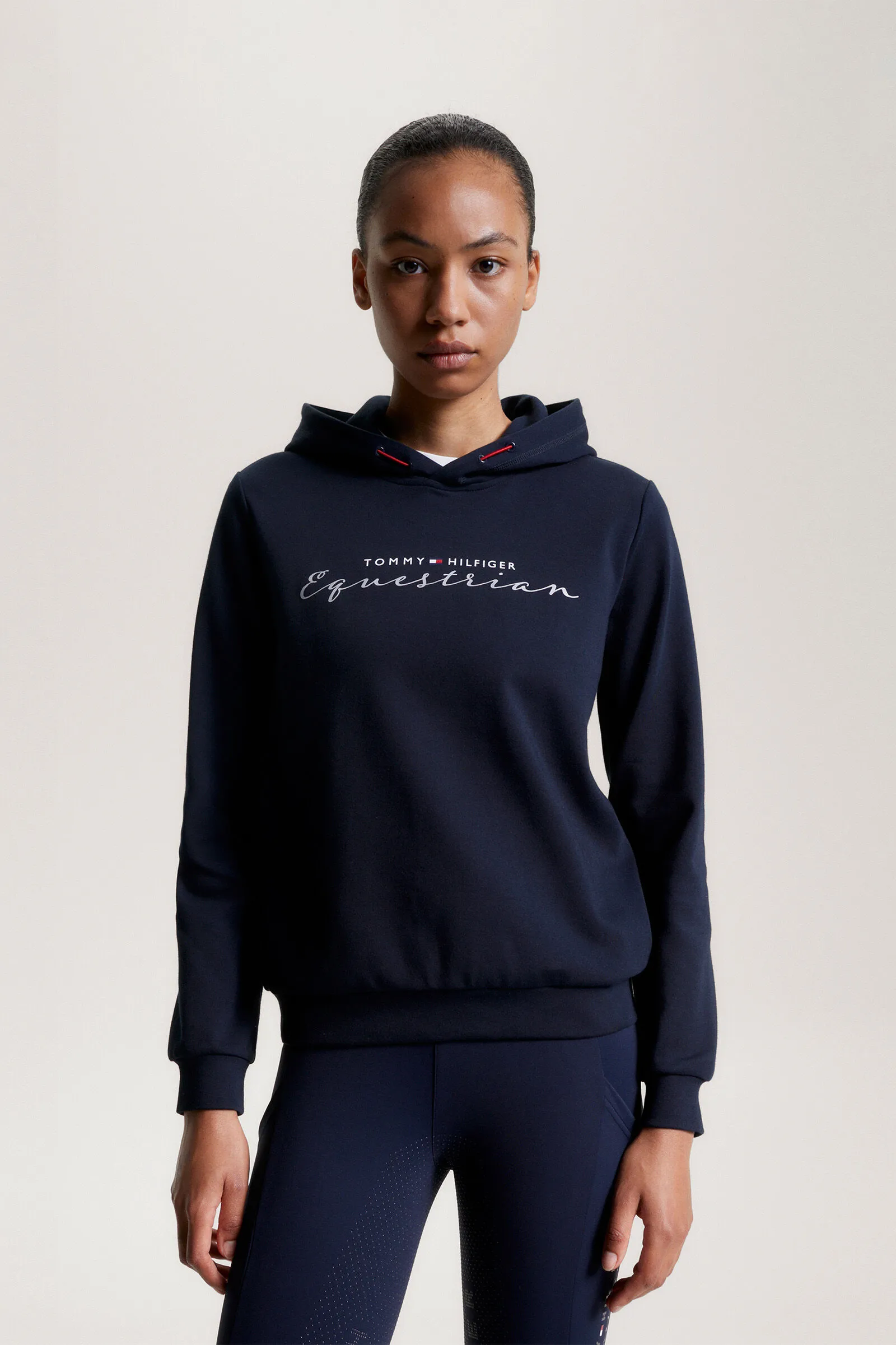 Tommy Hilfiger Equestrian Metallic Logo Women's Graphic Hoodie